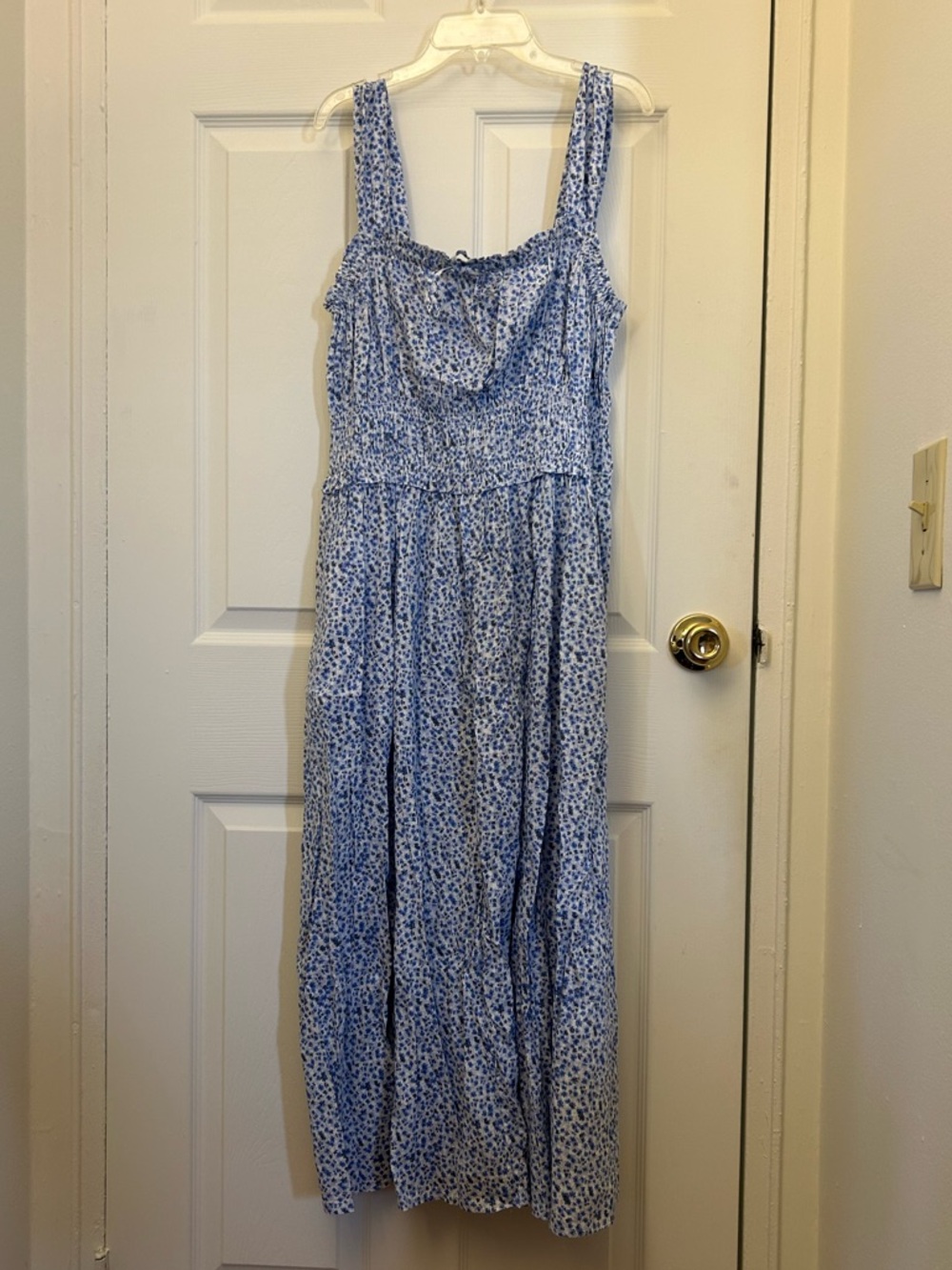 GAP Light Blue Floral Maxi Dress